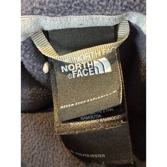 Women's North Face Quarter Zip Fleece. Size XL.   Grey Blue color - Picture 5 of 8